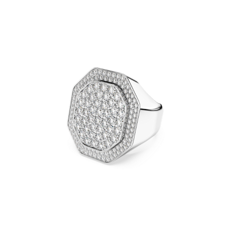 Resim Dextera Kokteyl Yüzüğü, Sekizgen şekil, Beyaz, Rodyum kaplama