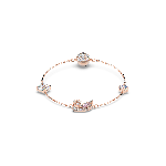 Resim Dazzling Swan Bileklik, Mıknatıslı kapama mekanizması, Kuğu, Pembe, Pembe altın rengi kaplama