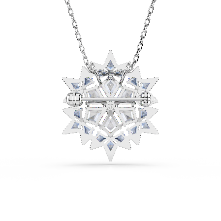 Resim Magic Kolye ve broş, Kar tanesi, Mavi, Rodyum kaplama