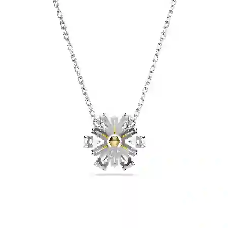 Resim Idyllia Kolye, Çiçek, Sarı, Rodyum kaplama