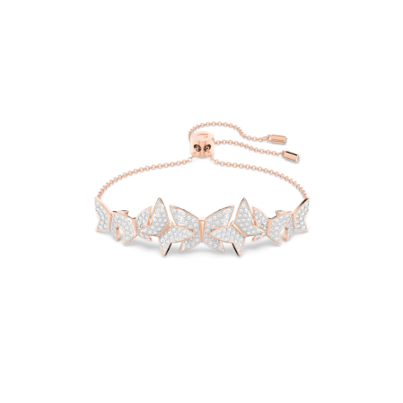 Resim Idyllia Lilia Bileklik, Kelebek, Beyaz, Pembe altın rengi kaplama