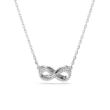 Resim Hyperbola Kolye, Pavé, Infinity, Beyaz, Rodyum kaplama