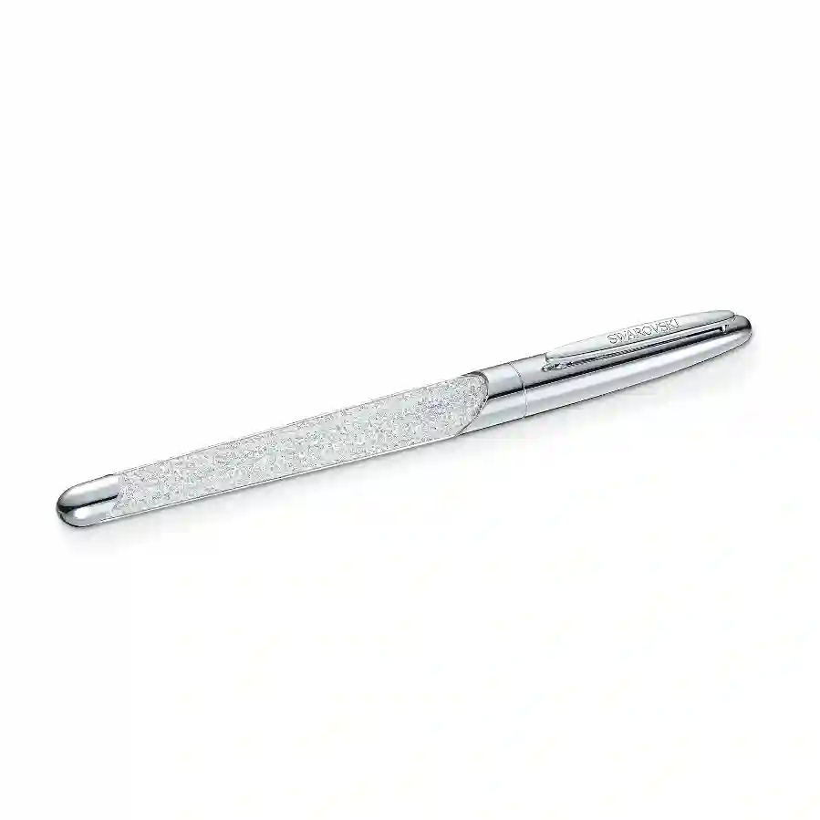 Resim Crystalline Top Uçlu Kalem, Gümüş Rengi, Krom Kaplama