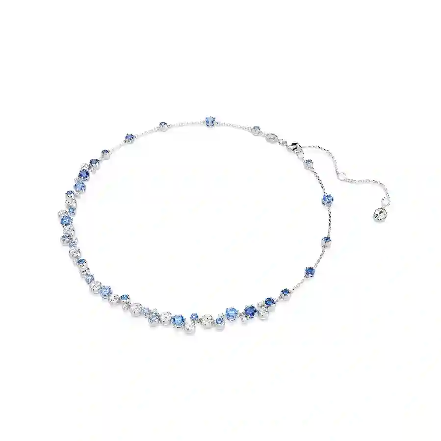 Resim Constella Kolye, Karışık kesimler, Mavi, Rodyum kaplama