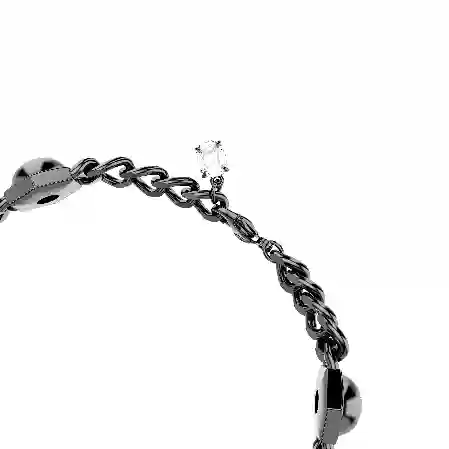 Resim Numina Bileklik, Yuvarlak kesim, Siyah, Rutenyum kaplama