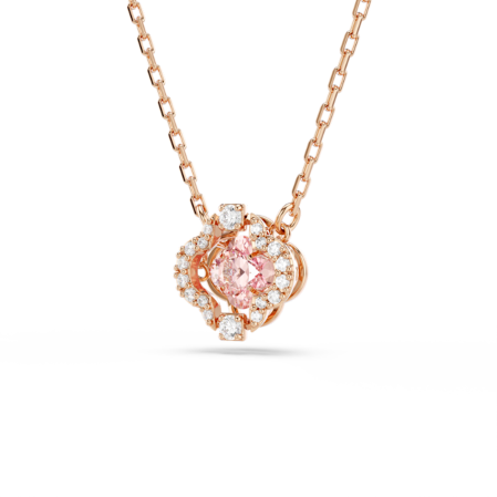 Resim Una Kolye, Yonca, Pembe, Pembe altın rengi kaplama