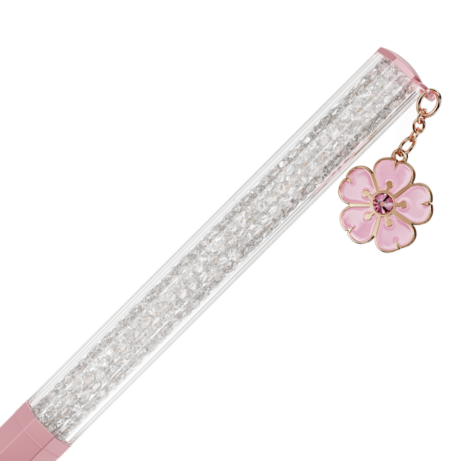 Resim Crystalline Tükenmez Kalem, Sekizgen şekil, Vişne çiçeği, Pembe lakeli