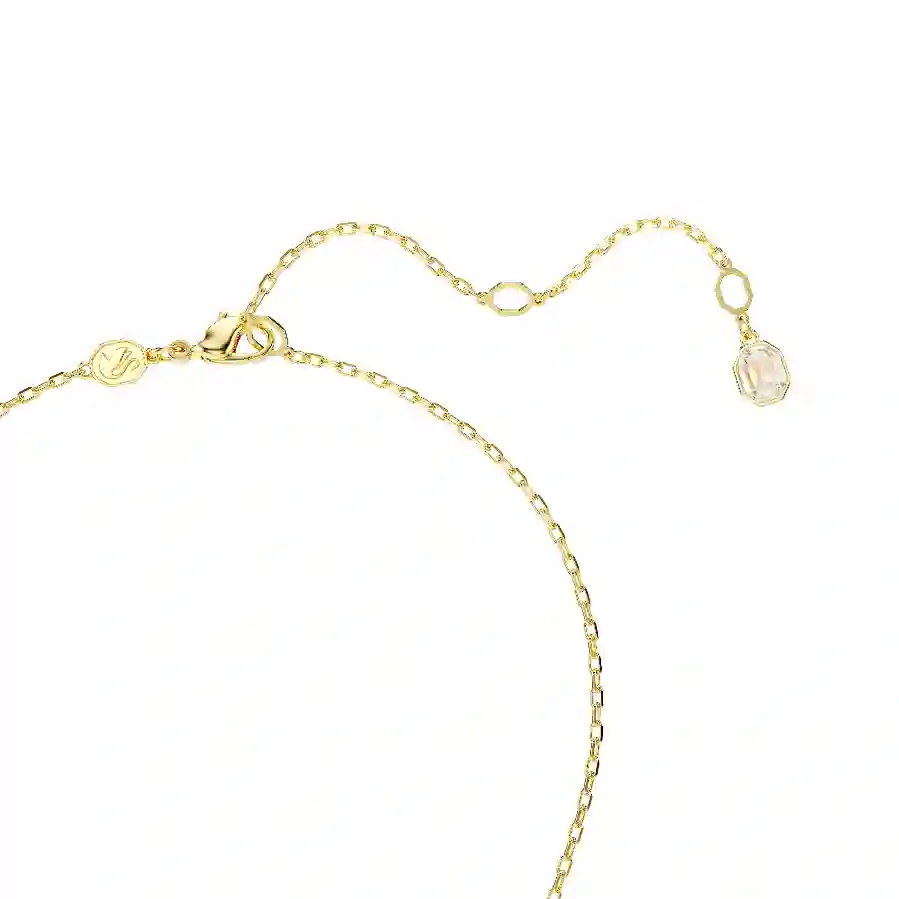 Resim Chroma Kolye, Sekizgen kesim, Yeşil, Altın rengi kaplama