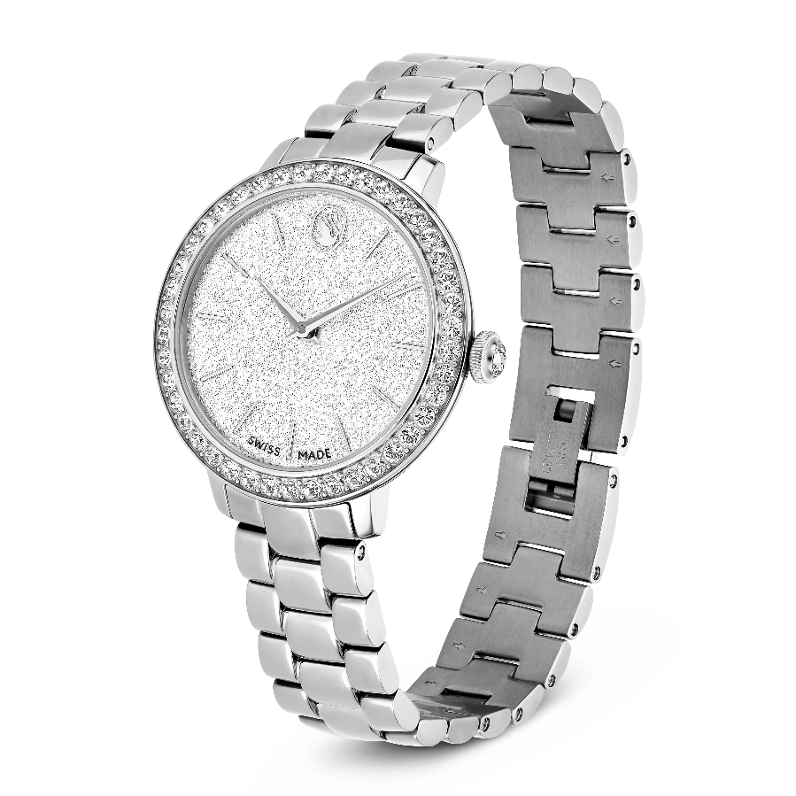 Resim Saat, İsviçre Üretimi, Metal bileklik, Gümüş Rengi, Paslanmaz çelik