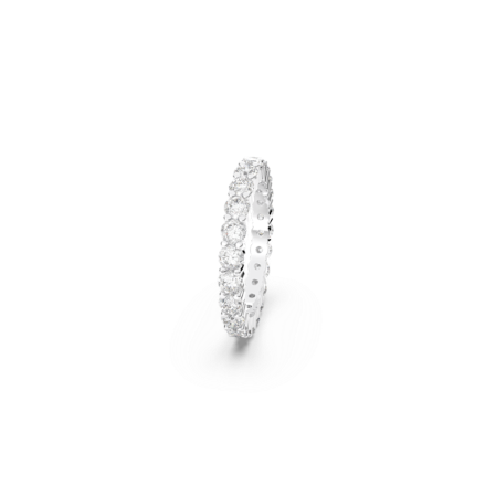 Resim Vittore XL Yüzük, Yuvarlak kesim, Beyaz, Rodyum kaplama