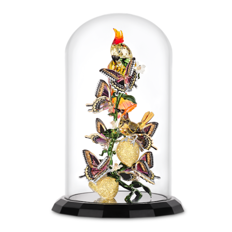 Resim Idyllia Kuşlar ve Kelebekler Cam Fanus