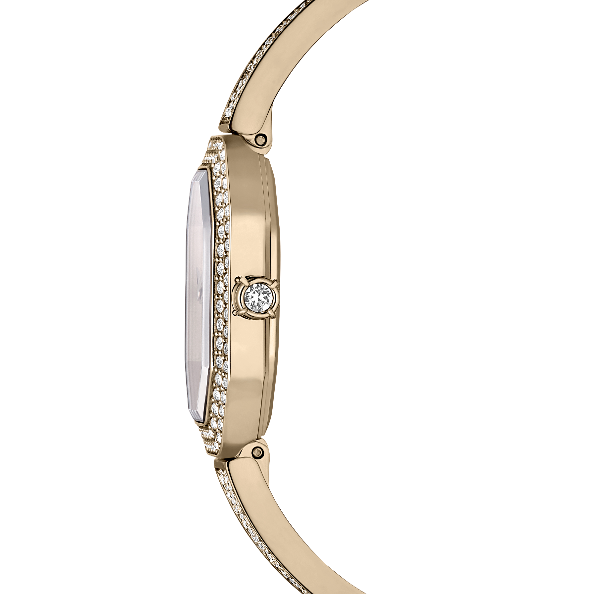 Resim Dextera Bangle Saat, İsviçre Üretimi, Metal bileklik, Altın Rengi, Şampanya altın rengi yüzey