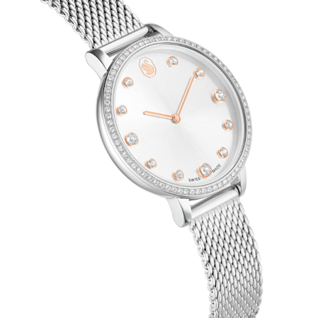 Resim Clarica Saat, İsviçre Üretimi, Metal bileklik, Gümüş Rengi, Paslanmaz çelik