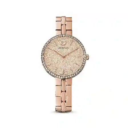 Resim Cosmopolitan Saat, İsviçre Üretimi, Metal bileklik, Pembe, Pembe altın rengi yüzey