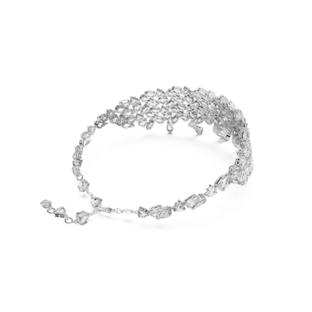 Resim Mesmera Gerdanlık, Karışık kesimler, Beyaz, Rodyum kaplama