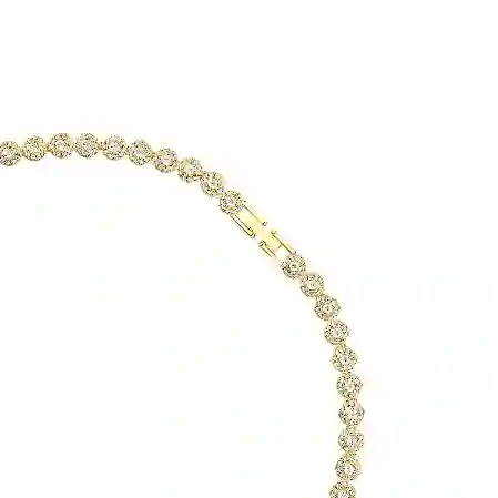 Resim Una Angelic Set, Yuvarlak kesim, Beyaz, Altın rengi kaplama