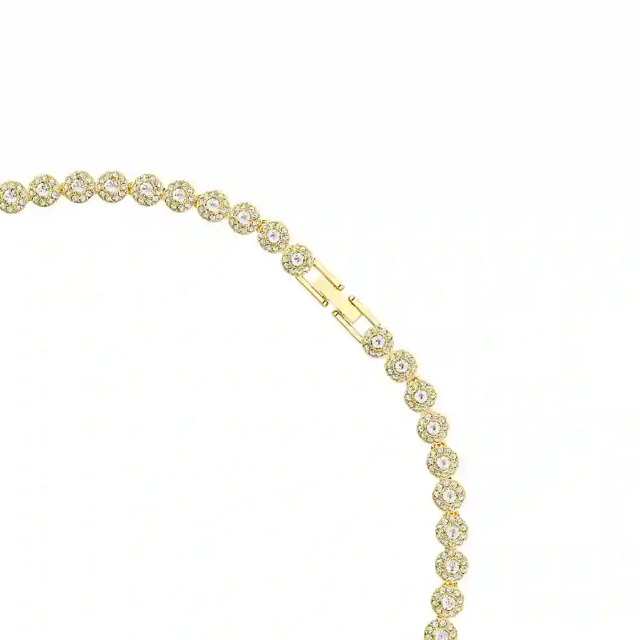 Resim Una Angelic Set, Yuvarlak kesim, Beyaz, Altın rengi kaplama