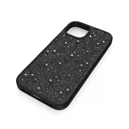 Resim High Akıllı Telefon Kılıfı, Flat Back kristaller, iPhone® 15, Siyah
