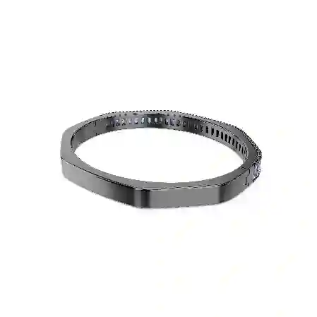 Resim Matrix Bileklik, Baget kesim, Sekizgen şekil, Mavi, Rutenyum kaplama