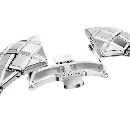 Resim Curiosa Bangle Saat, Kristal bileklik, Gümüş Rengi, Paslanmaz çelik