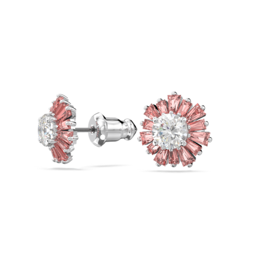 Resim Idyllia düğme Küpeler, Karışık kesimler, Güneş, Pembe, Rodyum kaplama