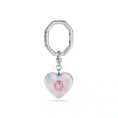 Resim Dulcis Anahtarlık, Kalp kesim, Kalp, Çok renkli, Rodyum kaplama