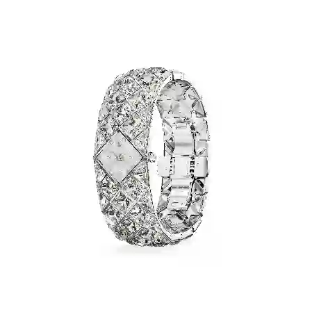 Resim Curiosa Bangle Saat, Kristal bileklik, Gümüş Rengi, Paslanmaz çelik