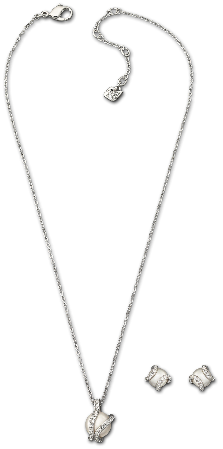 Resim Nude Set, Beyaz, Rodyum kaplama