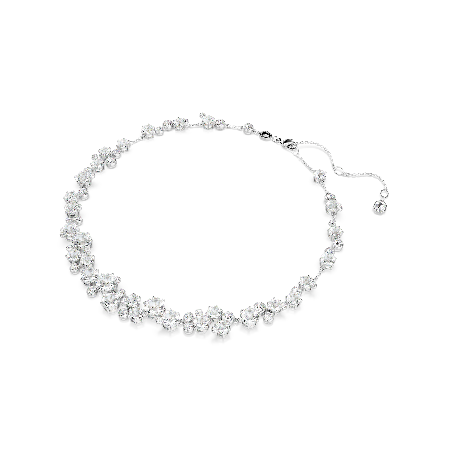 Resim Constella Kolye, Yuvarlak kesim, Beyaz, Rodyum kaplama