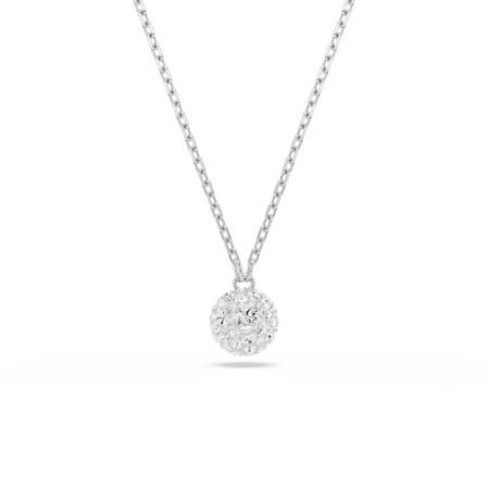 Resim Dextera Kolye, Yuvarlak kesim, Küre, Beyaz, Rodyum kaplama