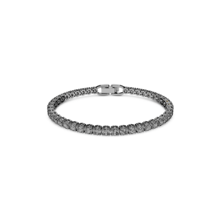 Resim Matrix Tennis Bileklik, Yuvarlak kesim, Gri, Rutenyum kaplama