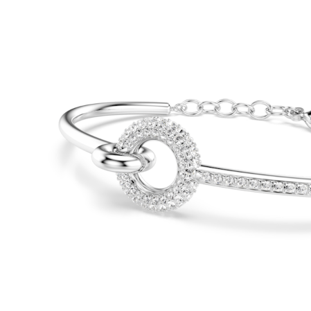 Resim Dextera Bileklik, Yuvarlak kesim, Beyaz, Rodyum kaplama