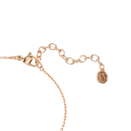 Resim Swan Bileklik, Karışık kesimler, Kuğu, Beyaz, Pembe altın rengi kaplama