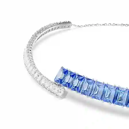 Resim Matrix Gerdanlık, Karışık kesimler, Mavi, Rodyum kaplama