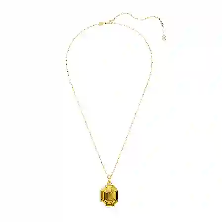 Resim Lucent Kolye, Sekizgen şekil, Sarı, Altın rengi kaplama