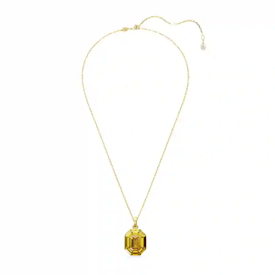 Resim Lucent Kolye, Sekizgen şekil, Sarı, Altın rengi kaplama