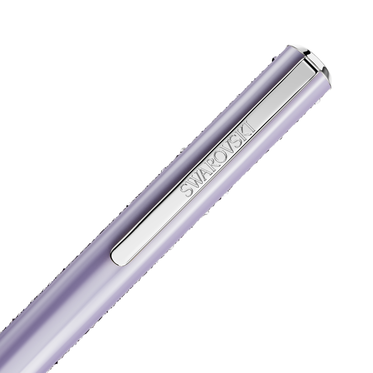 Resim Crystal Shimmer Glide Tükenmez Kalem, Mor, Mor lakeli, krom kaplama