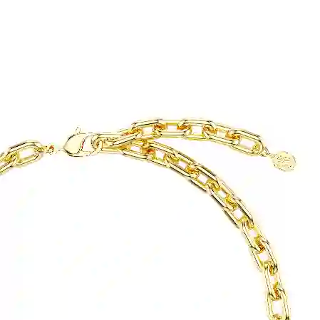 Resim Idyllia Kolye, Karışık kesimler, Pavé, Çiçek, Çok renkli, Altın rengi kaplama