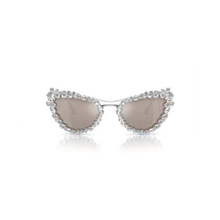 Resim 2’si 1 arada klipsli güneş gözlüğü, Çarpıcı, Kedi gözü modeli, SK7011, Beyaz