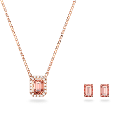 Resim Millenia Set, Sekizgen kesim, Pembe, Pembe altın rengi kaplama