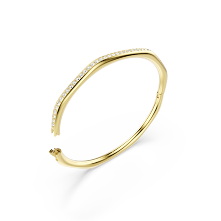 Resim Dextera Bileklik, Sekizgen şekil, Yuvarlak kesim, Beyaz, Altın rengi kaplama