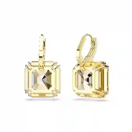 Resim Millenia damla küpeler, Karışık kesimler, Caramel, Altın rengi kaplama