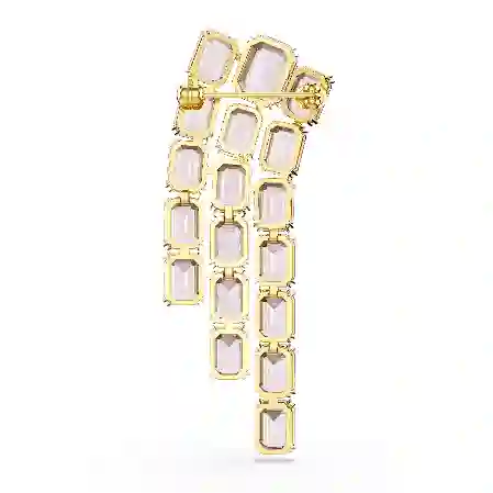 Resim Millenia Broş, Sekizgen kesim, Altın rengi kaplama