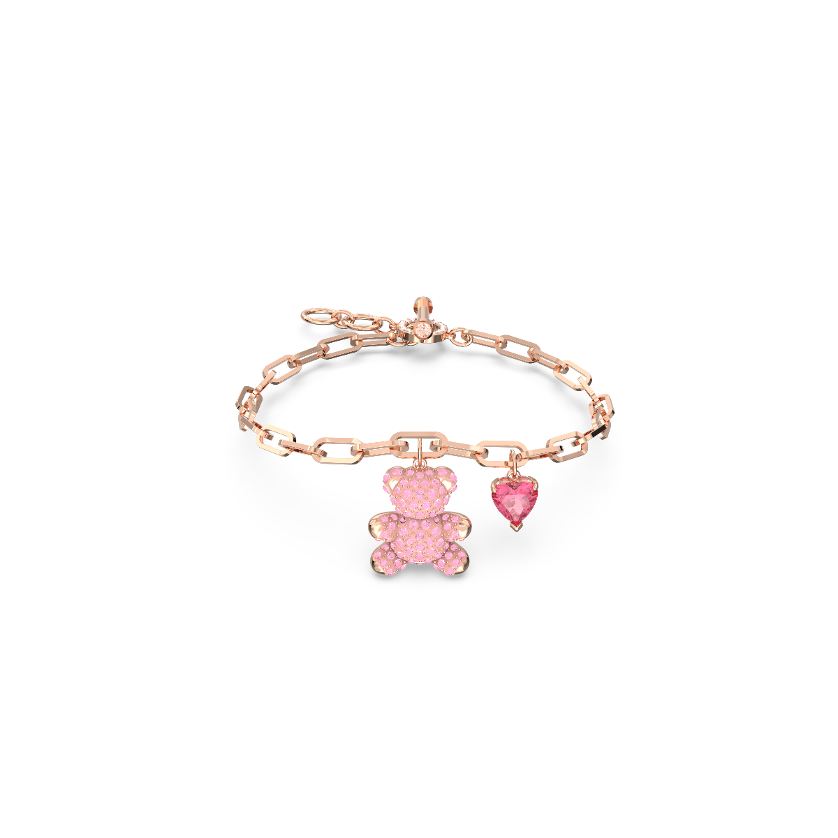 Resim Teddy Bileklik, Ayıcık, Pembe, Pembe altın rengi kaplama