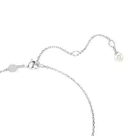 Resim Imber Kolye, Kalp kesim, Kalp, Mavi, Rodyum kaplama