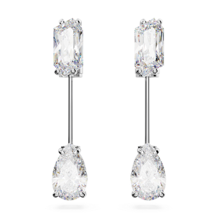 Resim Mesmera Çubuk küpeler, Karışık kesimler, Beyaz, Rodyum kaplama