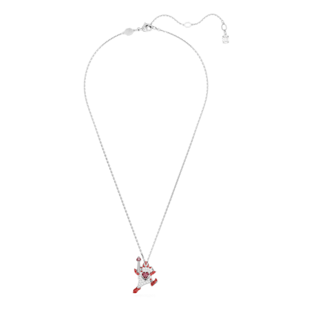 Resim Alice in Wonderland Kolye, İskambil kağıdı, Kırmızı, Rodyum kaplama