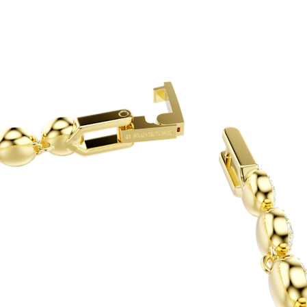 Resim Una Angelic Bileklik, Yuvarlak kesim, Beyaz, Altın rengi kaplama