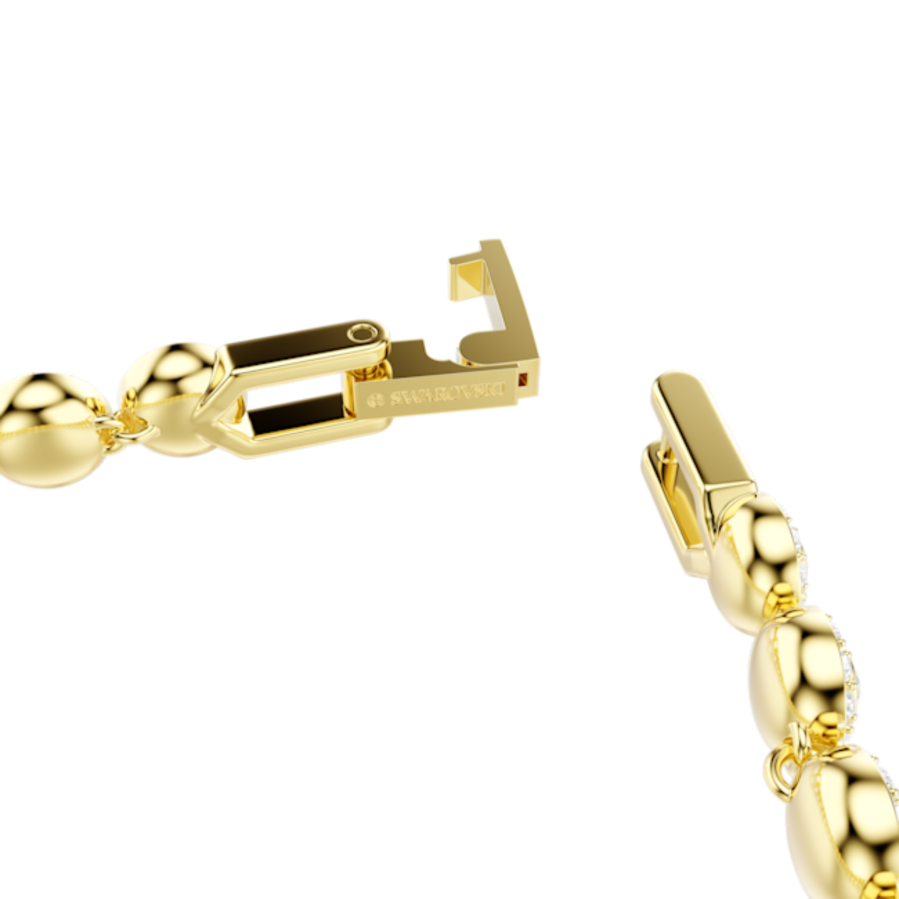 Resim Una Angelic Bileklik, Yuvarlak kesim, Beyaz, Altın rengi kaplama