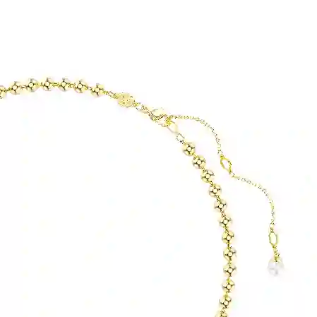 Resim Imber Kolye, Kristal inci, Kalp kesim, Kalp, Pembe, Altın rengi kaplama